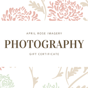 Photography Gift Certificate