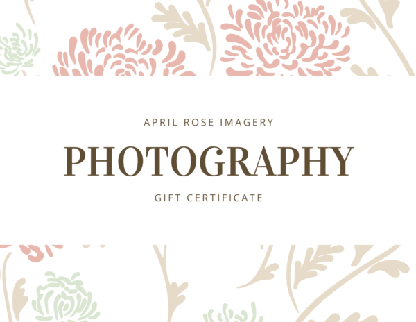 Photography Gift Certificate